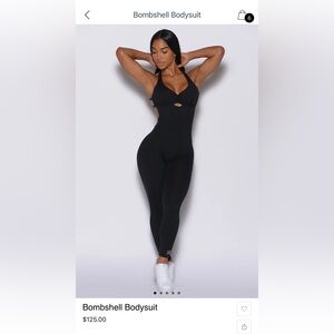 Bombshell Sportswear Black Bodysuit Size Small